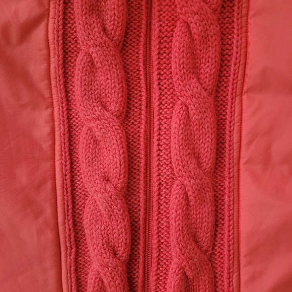 Rodier red vintage mid-season puffer coat - Picture 9 of 9